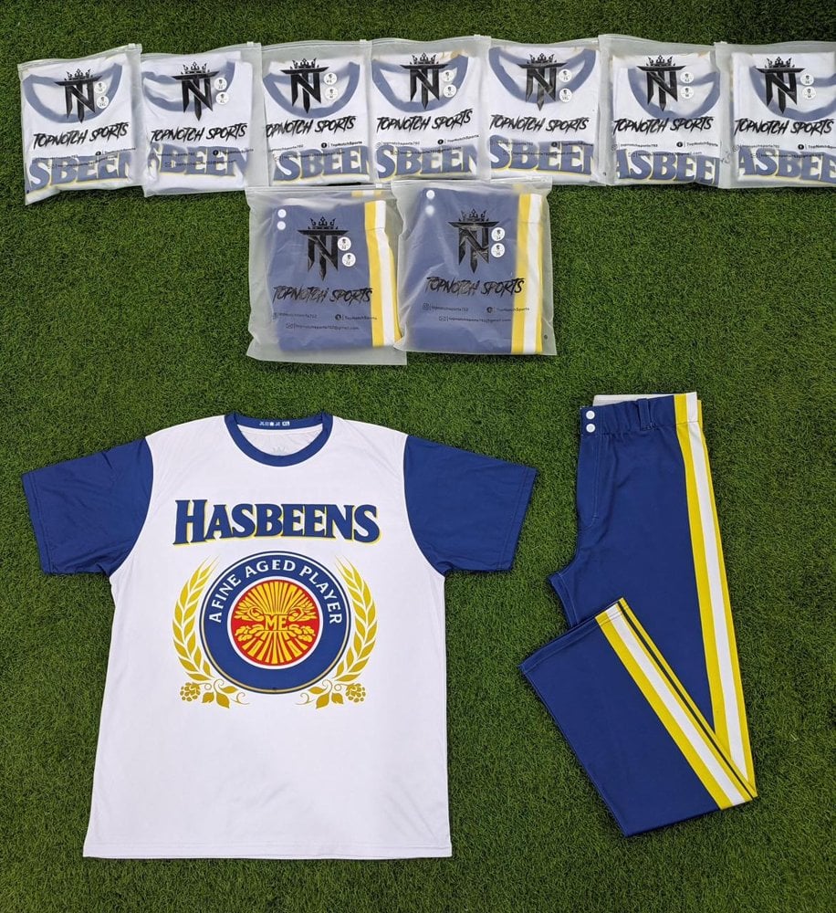 Hasbeens — real custom uniforms by Top Notch Sports