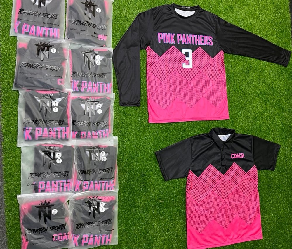 Pink Panthers — real custom uniforms by Top Notch Sports