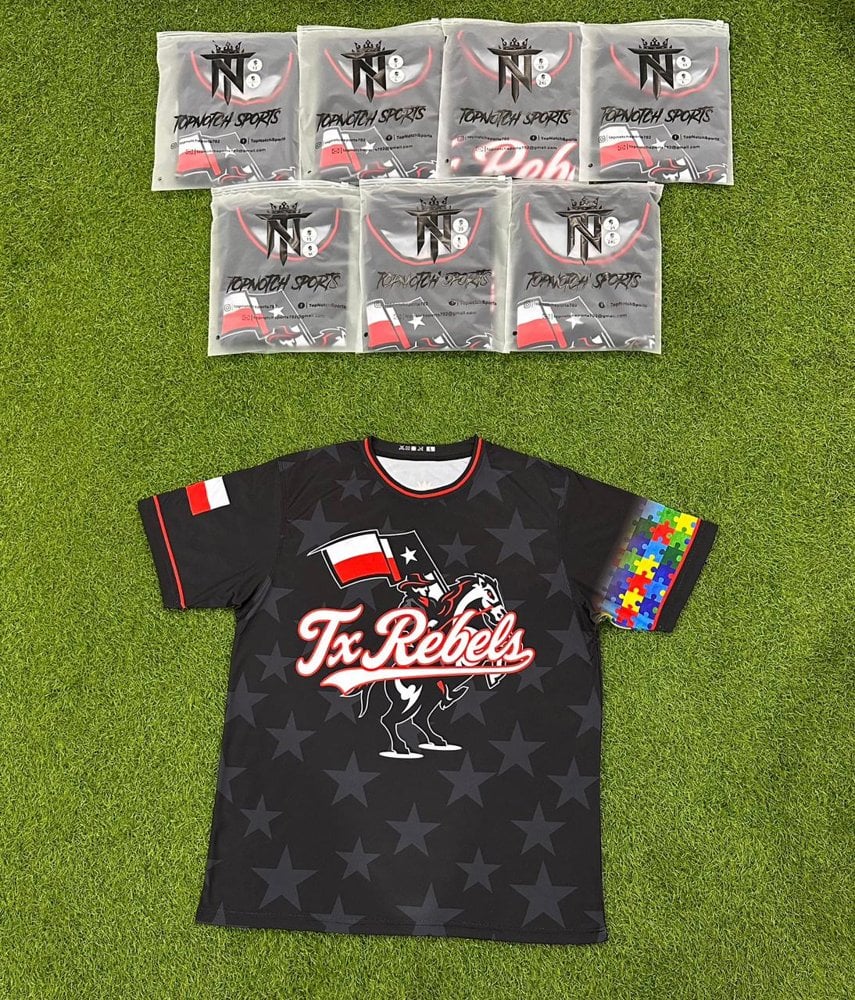 TX Rebels — real custom uniforms by Top Notch Sports