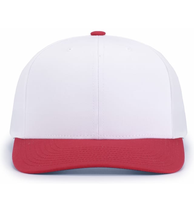 Pacific Headwear team snapback cap in White / Red