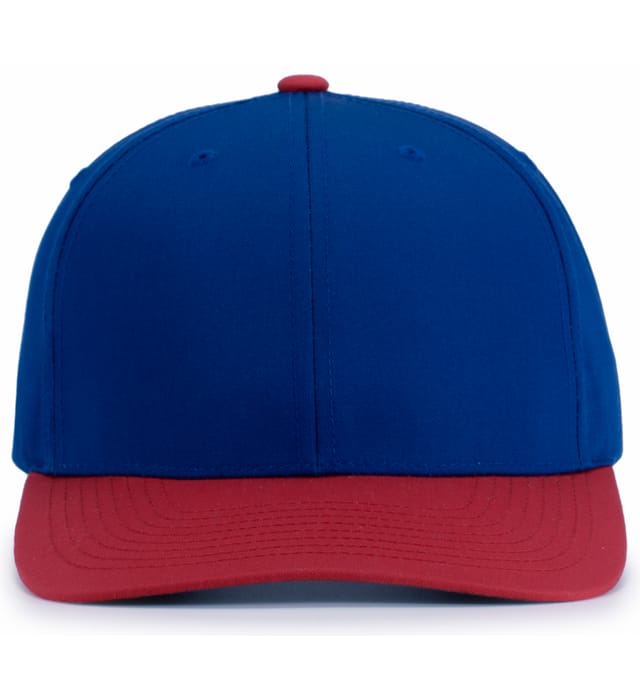 Pacific Headwear team snapback cap in Royal / Red
