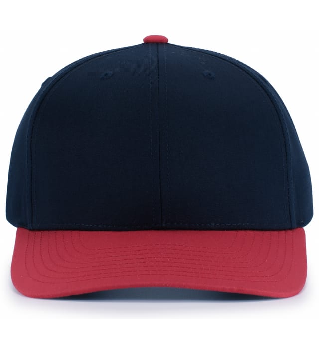 Pacific Headwear team snapback cap in Navy / Red