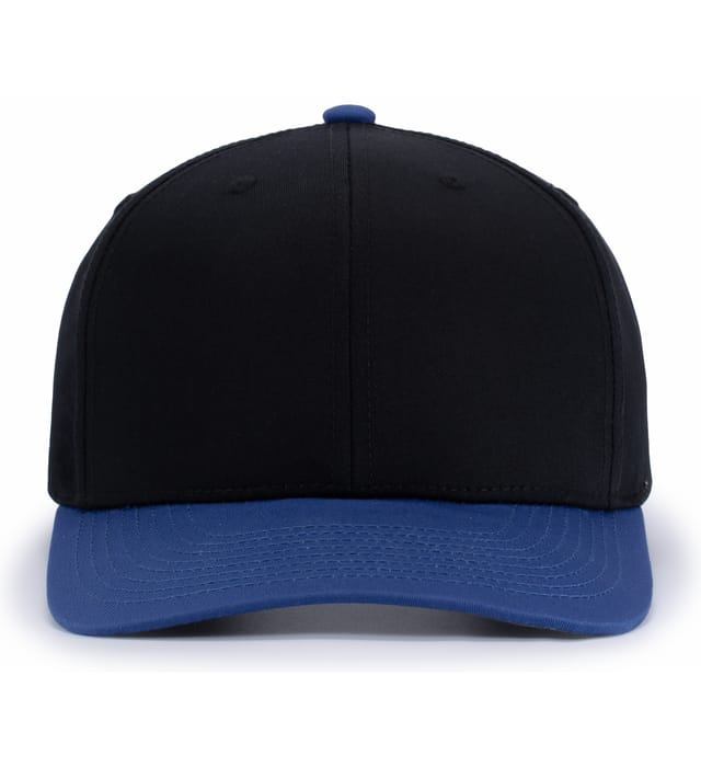 Pacific Headwear team snapback cap in Black / Columbia