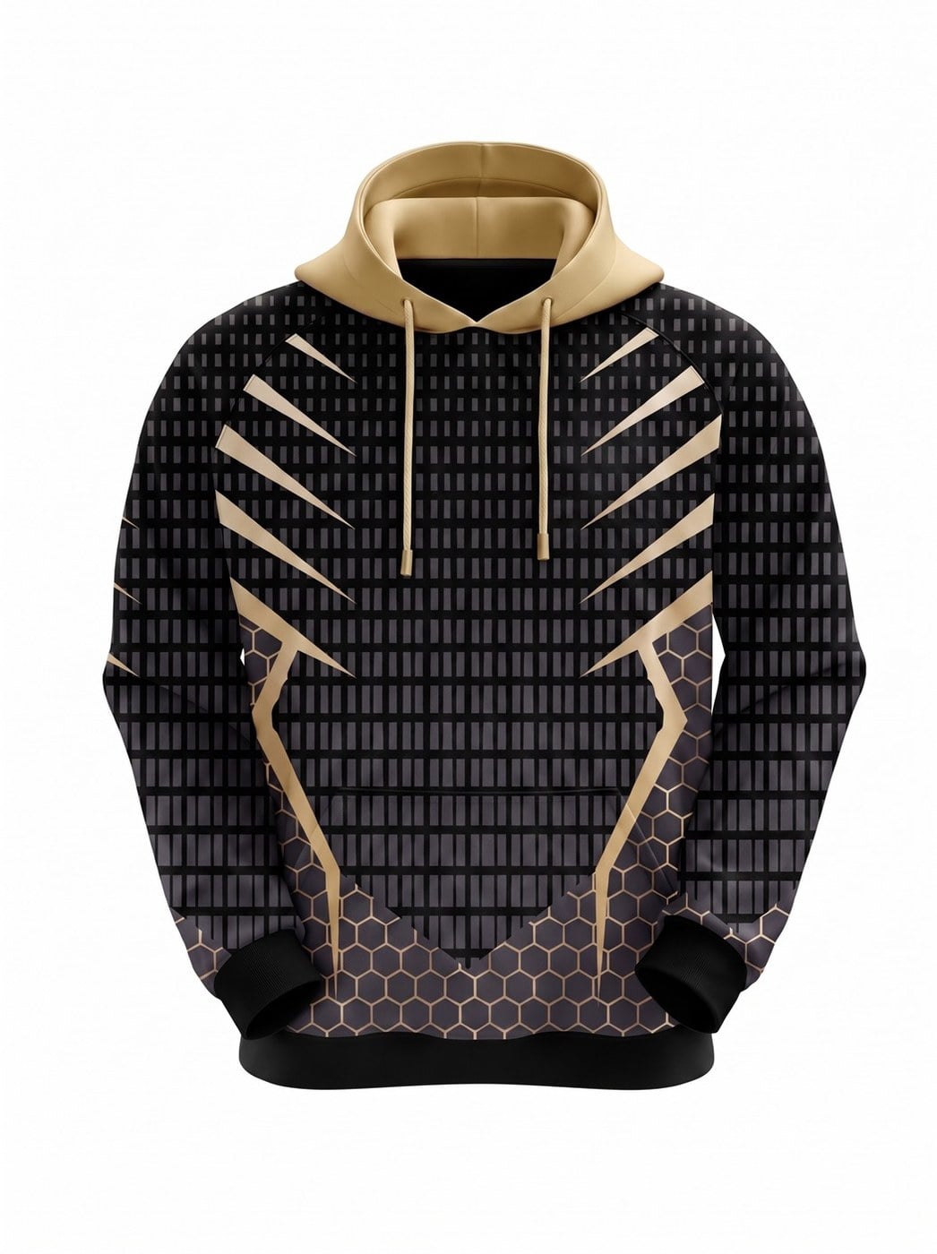 The same hoodie design in the catalog blue colorway